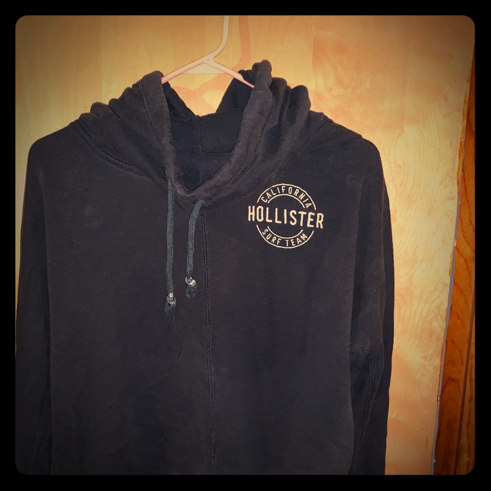 Hollister Cowl Neck Dark blue sweater with hood